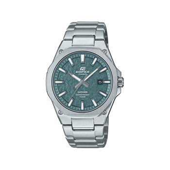 Montre EDIFICE homme cadran vert bracelet acier inoxydable