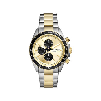 Montre FOSSIL autocross homme bracelet acier inoxydable bicolore