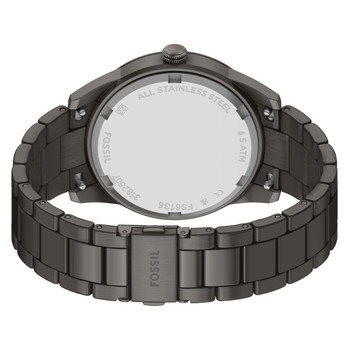 Montre FOSSIL pearson homme bracelet acier inoxydable gris anthracite