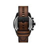 DIESEL slim mega chief herenhorloge bruin lederen band - bekijk V3