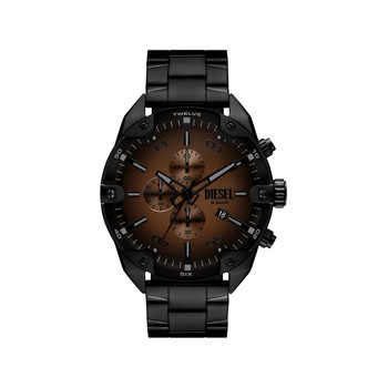Montre DIESEL spiked homme bracelet acier inoxydable noir