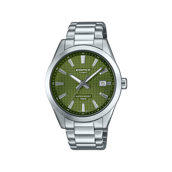 Montre EDIFICE homme cadran vert bracelet acier