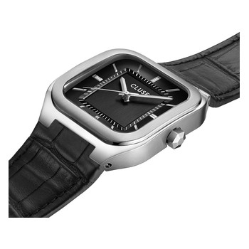 Montre CLUSE QUADRUS Homme cadran noir bracelet acier inoxydable noir