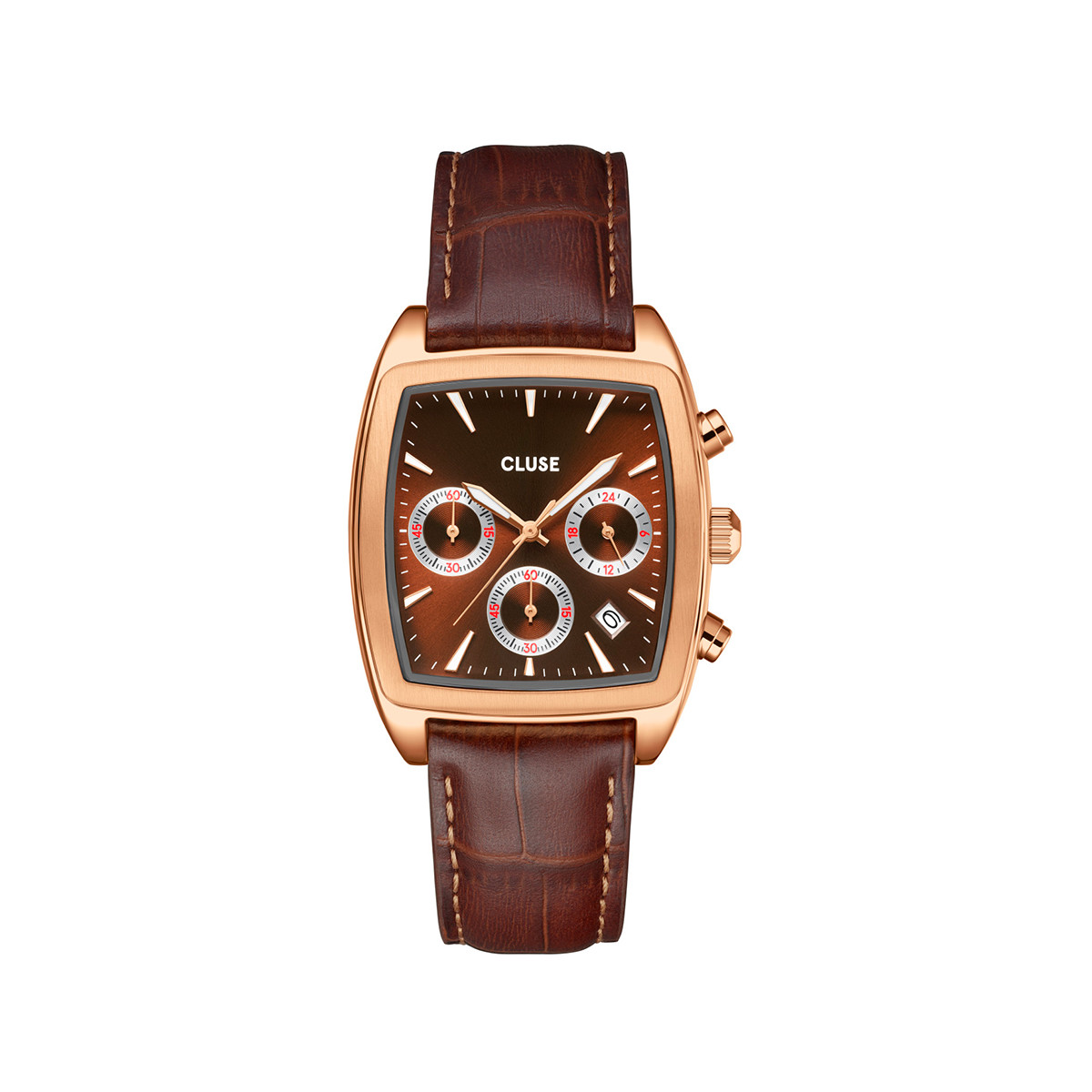 Montre CLUSE QUARTAUT Homme cadran marron bracelet cuir marron
