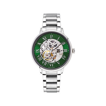 Montre PIERRE LANNIER automatic homme automatique, bracelet métal gris