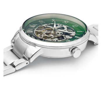 Montre PIERRE LANNIER automatic homme automatique, bracelet métal gris