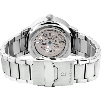 Montre PIERRE LANNIER automatic homme automatique, bracelet métal gris