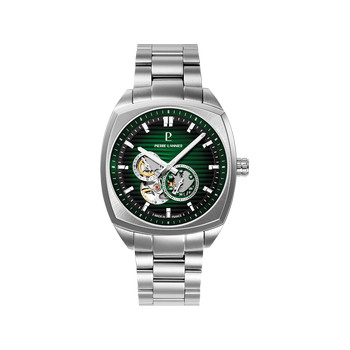 Montre PIERRE LANNIER arcadius homme automatique, bracelet métal gris