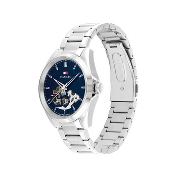 Montre TOMMY HILFIGER baker automatic homme automatique, bracelet acier inoxydable gris