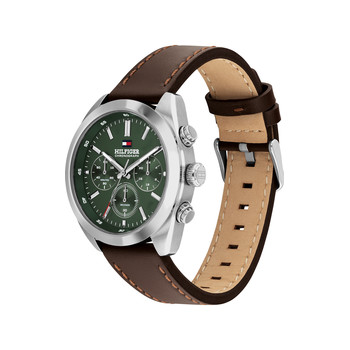 Montre TOMMY HILFIGER hudson homme bracelet cuir marron
