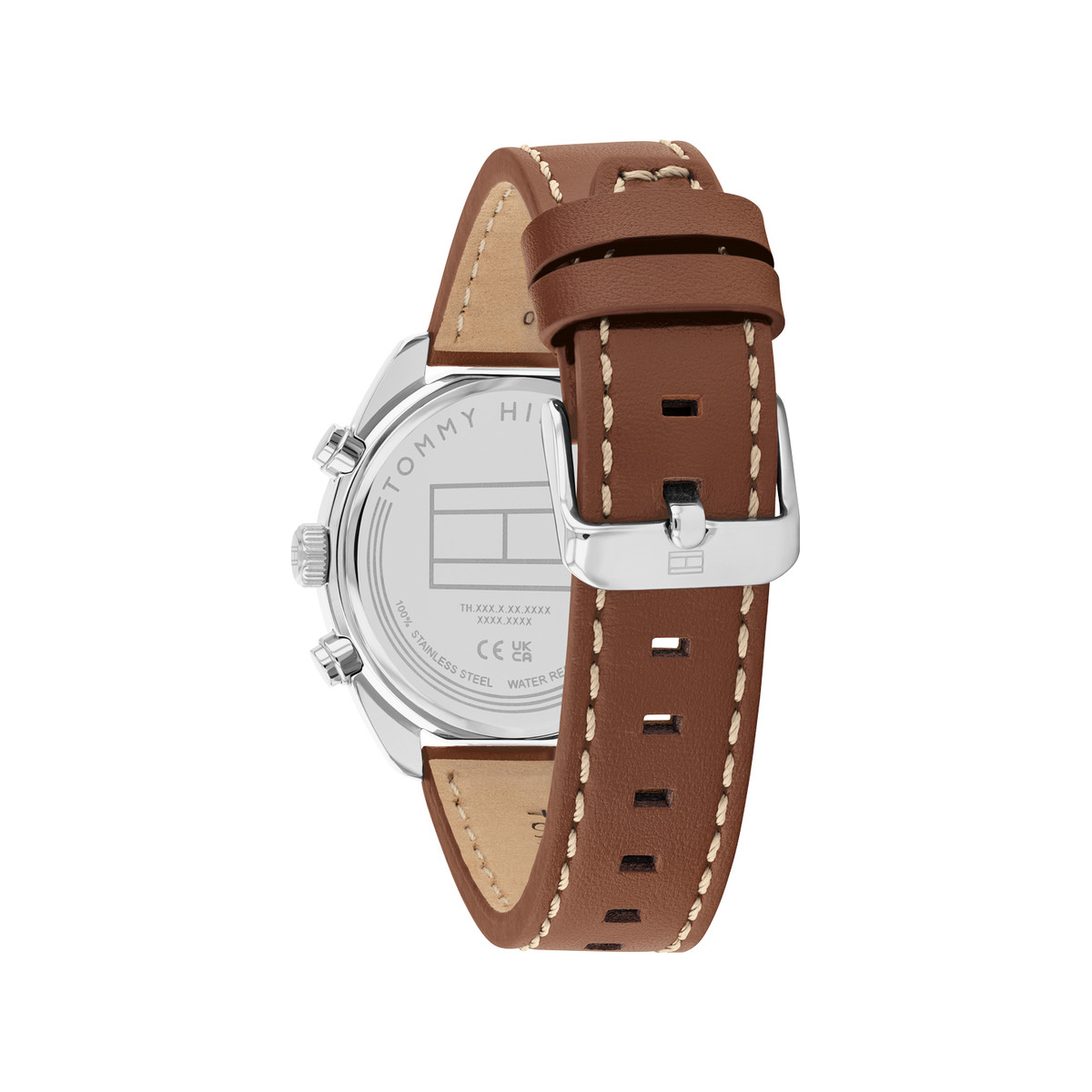 Montre TOMMY HILFIGER hudson homme bracelet cuir marron - vue 3