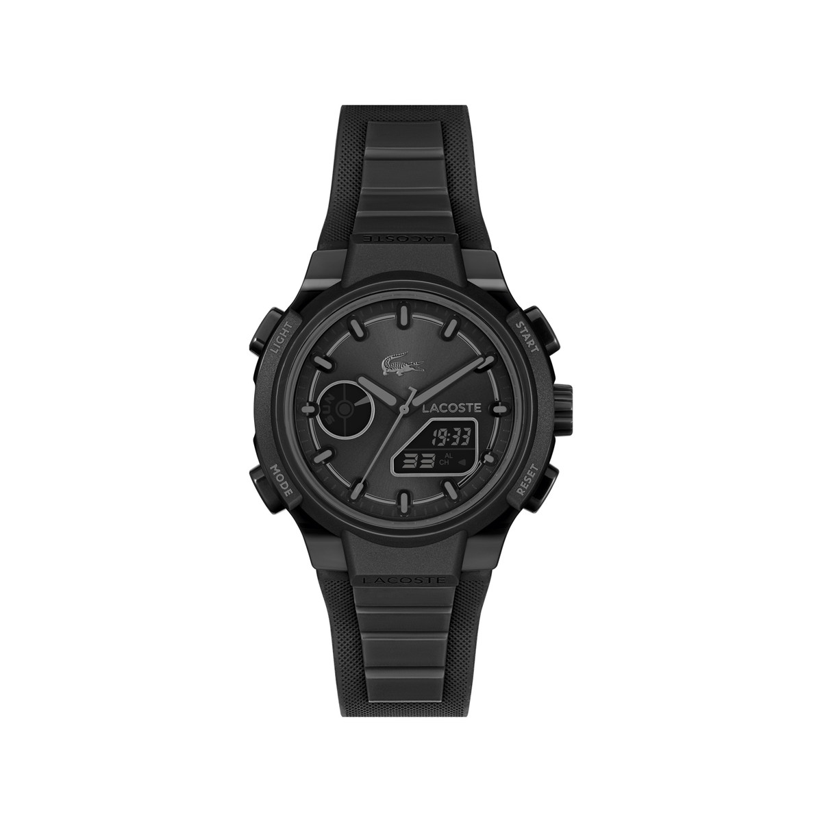 Montre LACOSTE lc33 homme bracelet silicone noir