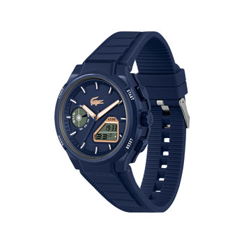 Montre LACOSTE lc33 homme bracelet silicone bleu
