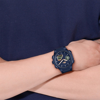 Montre LACOSTE lc33 homme bracelet silicone bleu