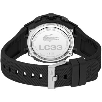 Montre LACOSTE lc33 homme bracelet silicone noir