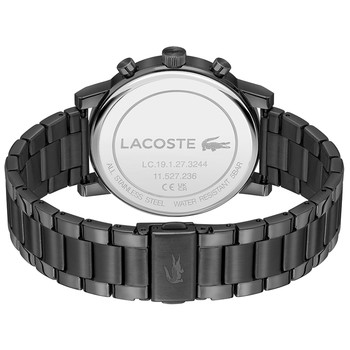 Montre LACOSTE replay homme bracelet acier inoxydable noir