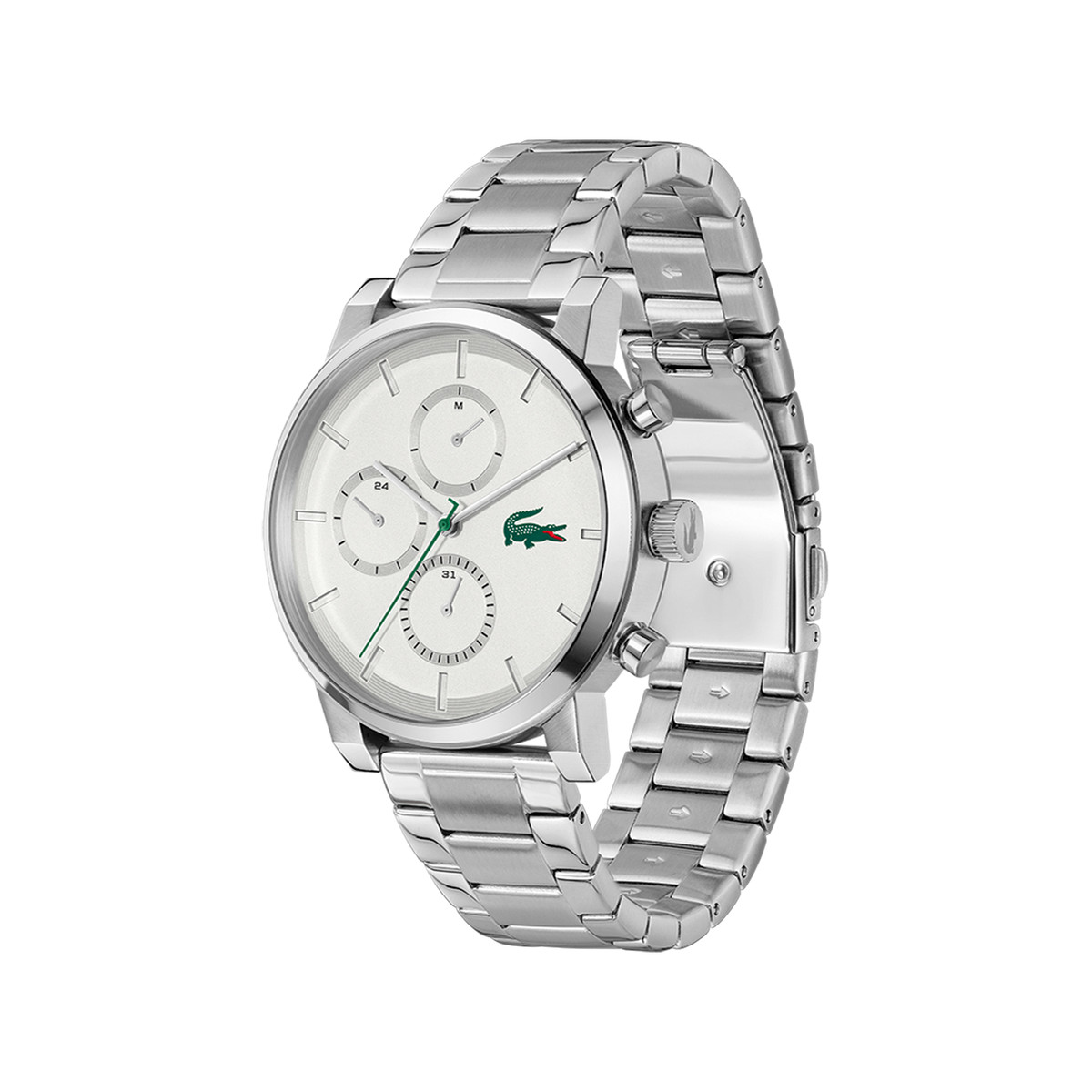 Montre LACOSTE replay homme bracelet acier inoxydable gris - vue 2