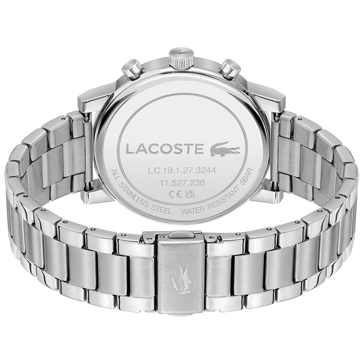 Montre LACOSTE replay homme bracelet acier inoxydable gris - vue 3