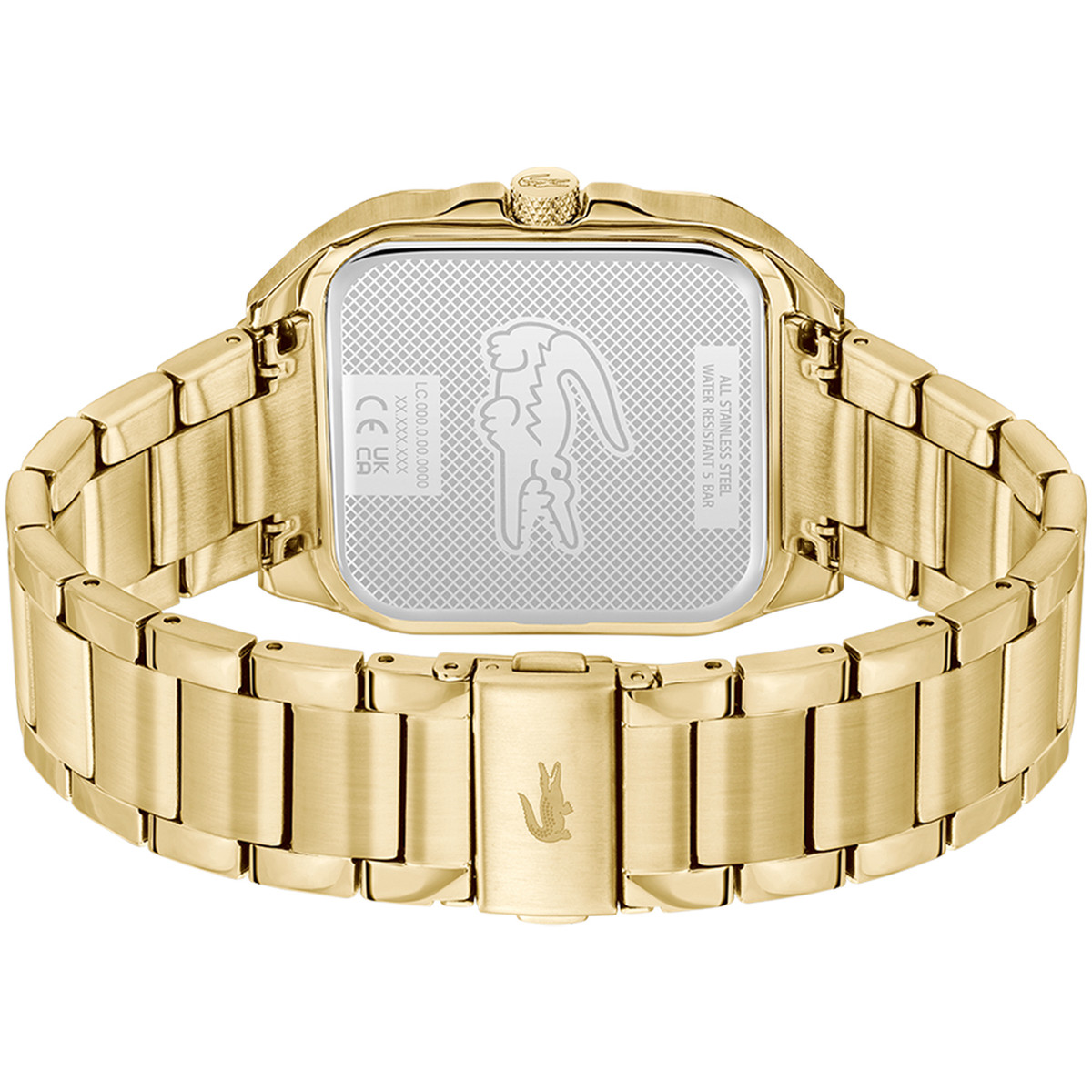 Montre LACOSTE LACOSTE.12.12 up homme bracelet acier inoxydable doré jaune - vue 3