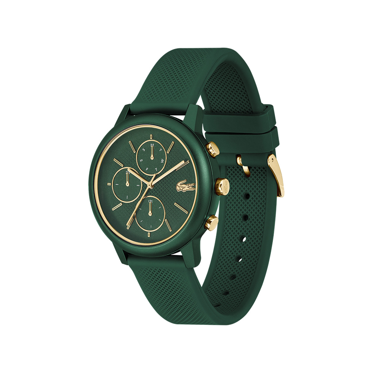 Montre LACOSTE LACOSTE.12.12 move homme bracelet silicone vert - vue 2