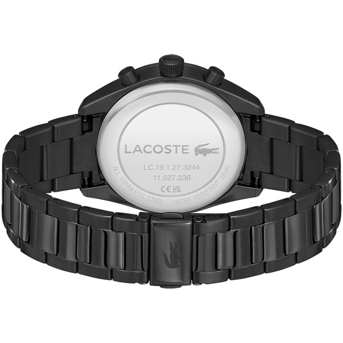 Montre LACOSTE boston homme bracelet acier inoxydable noir - vue 3