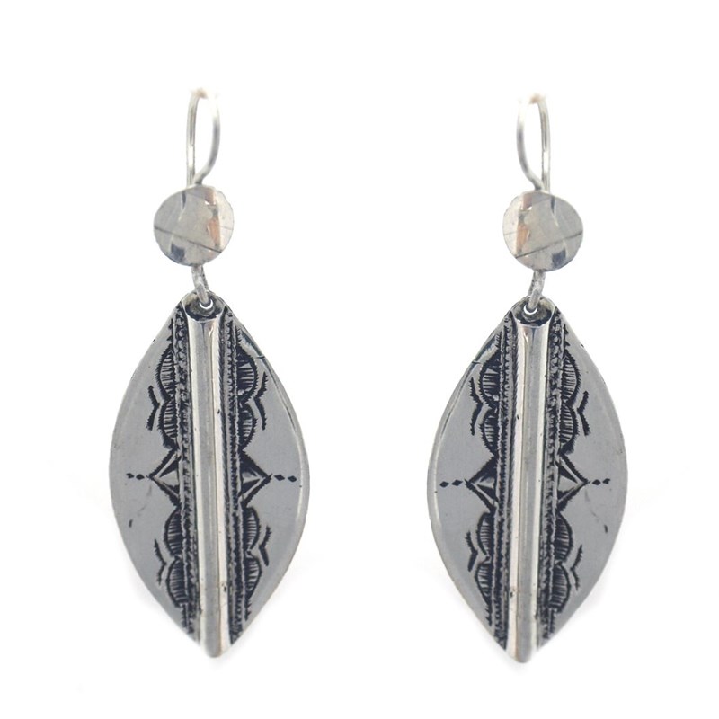 Boucles d'oreilles touareg amande - vue 2