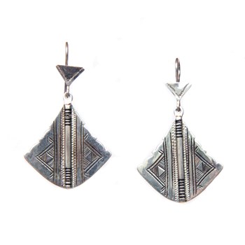 Boucles d'oreilles touareg  losange