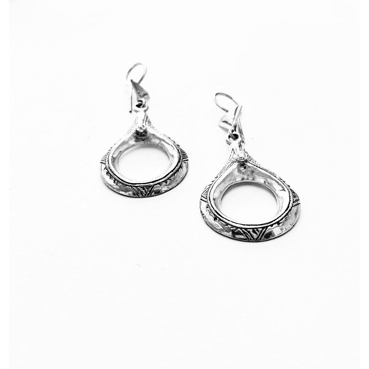 Boucles d'oreille touareg argent - vue 2