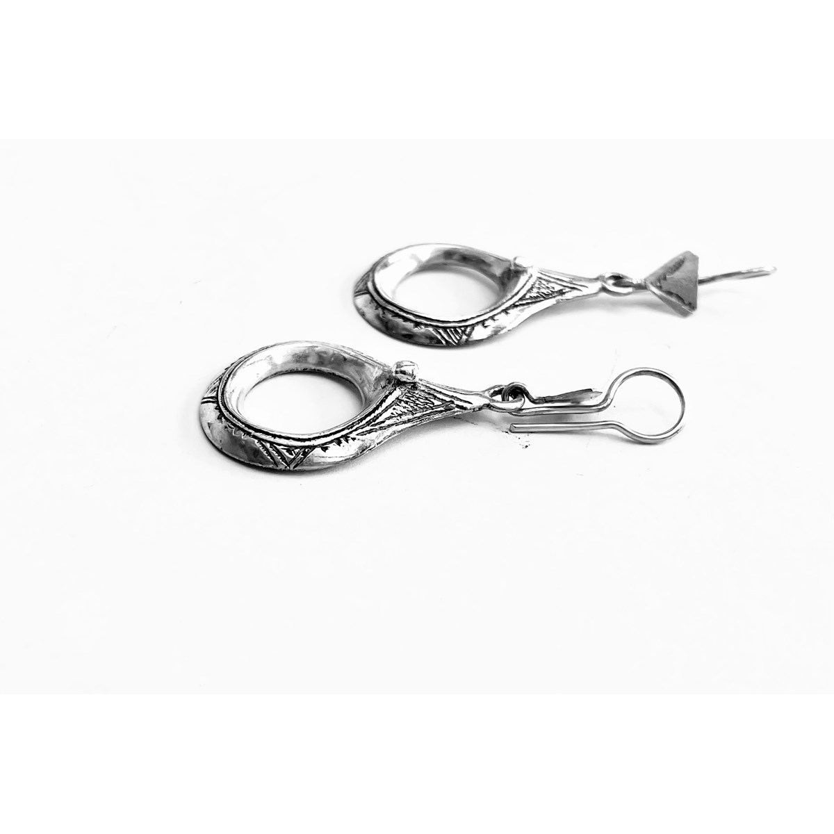 Boucles d'oreille touareg argent - vue 5