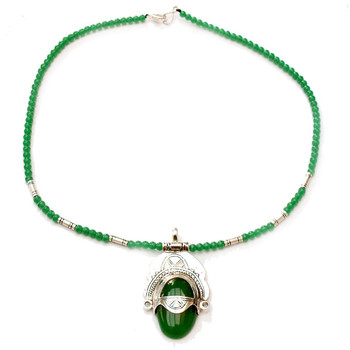 Collier touareg déesse vert