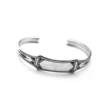 Bracelet touareg argent massif gourmette