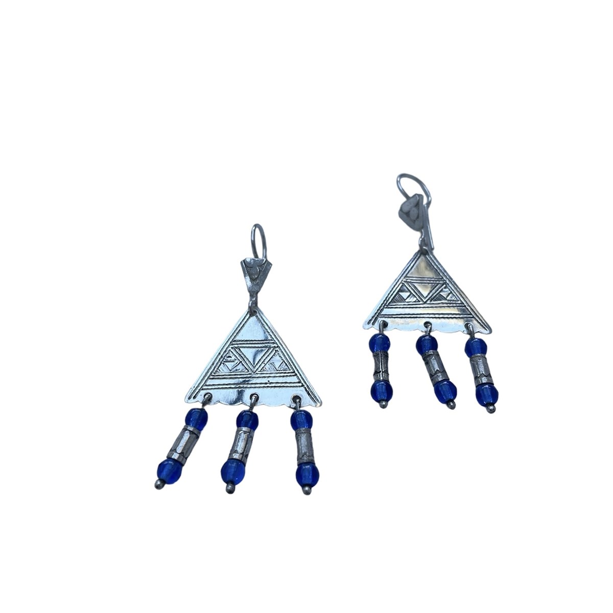 Boucles d'oreilles touareg triangle - vue 2