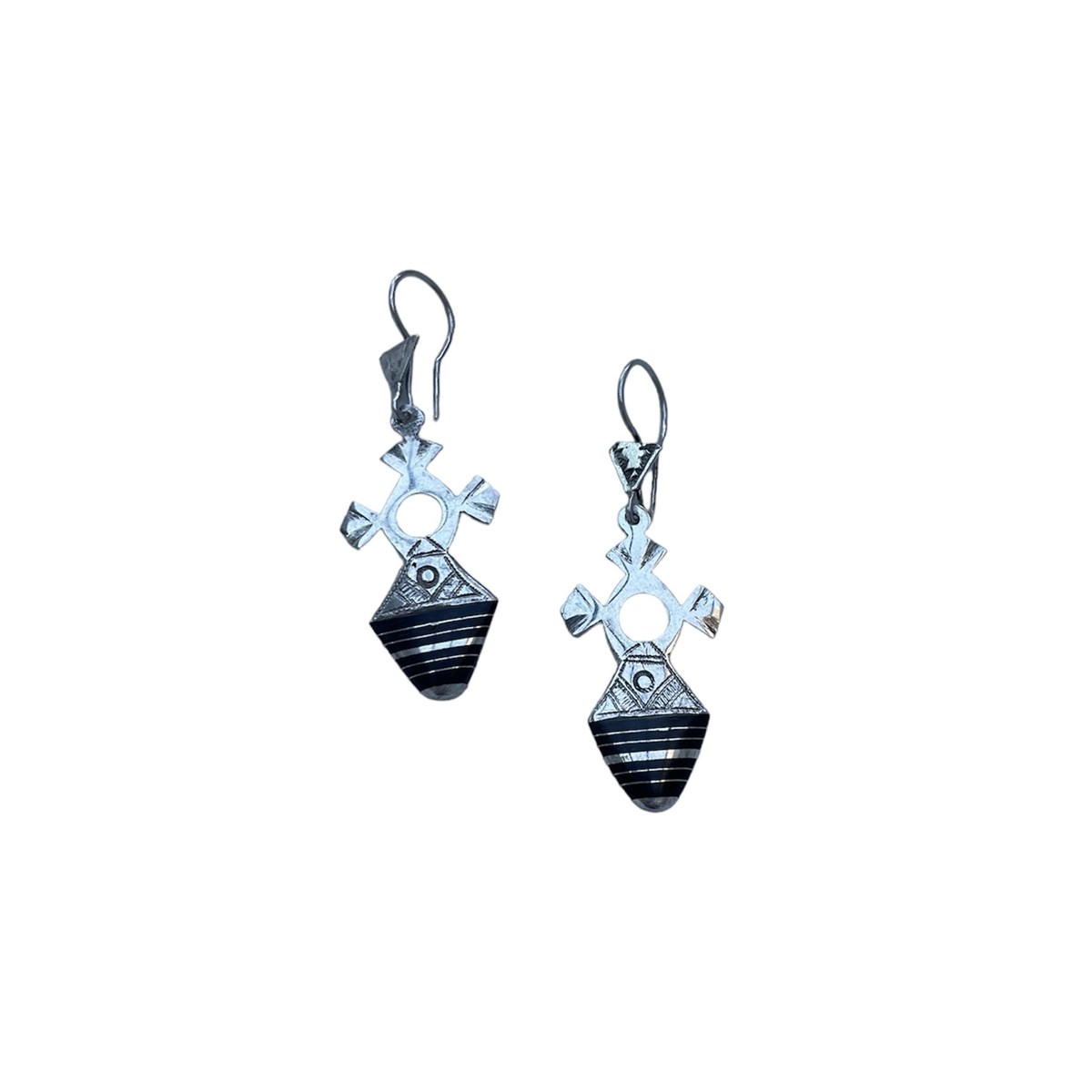 Boucles oreille touareg croix du niger tillya