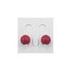 Boucles d'oreille gorgone rouge - vue V2