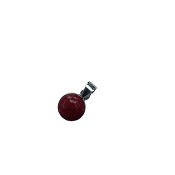 Pendentif rond en argent et gorgone