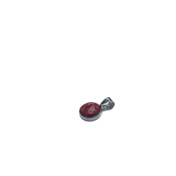 Pendentif rond en argent et gorgone