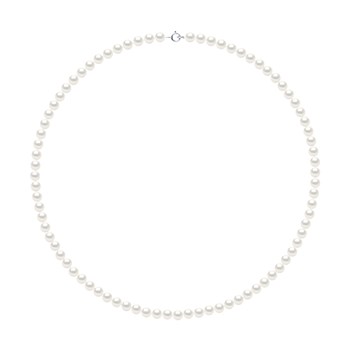Collier Rang de Perles d'Eau Douce Blanches 5-6 mm Fermoir Argent 925