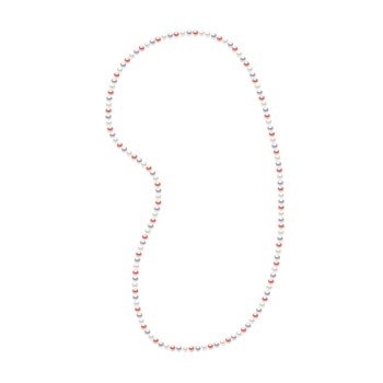 Sautoir OPERA Perles d'Eau Douce Baroques 6-7 mm Multicolores Longueur 80 cm