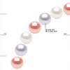Sautoir OPERA Perles d'Eau Douce Rondes 6-7 mm Multicolores Longueur 80 cm - vue V3
