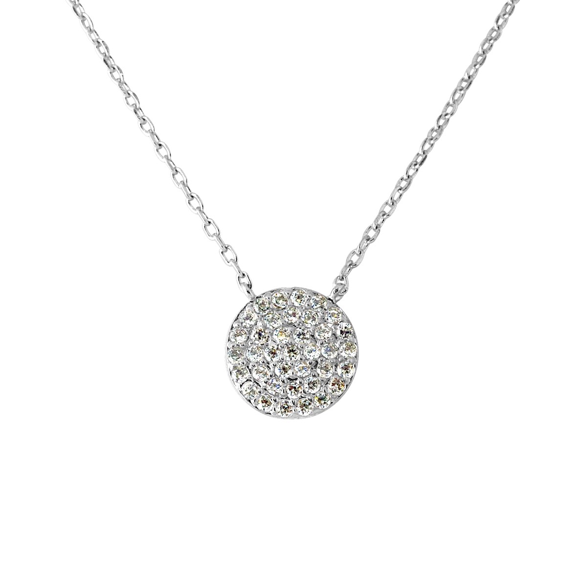 Collier CERCLE DIAMANT - Argent 925