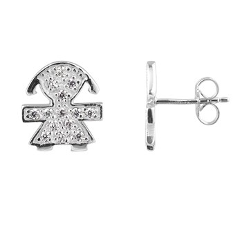 Boucles d'Oreilles FILLE - Argent 925