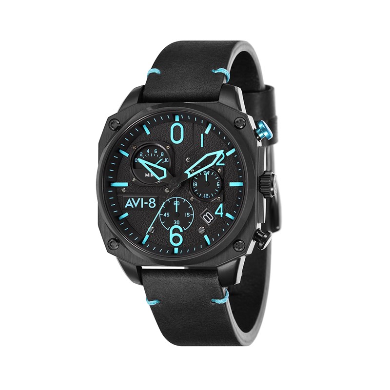 Montre AVI-8 - Hawker Hunter - Bracelet cuir véritable de vachette - vue 2