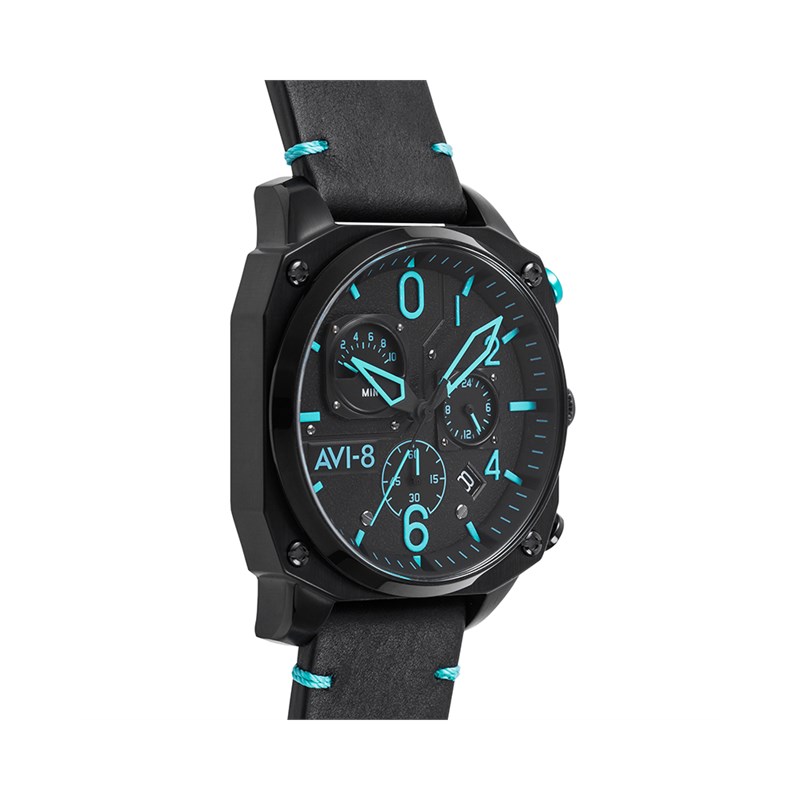 Montre AVI-8 - Hawker Hunter - Bracelet cuir véritable de vachette - vue 3