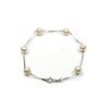 Bracelet femme en Argent 925/1000 et Perles de culture d'eau douce Blanches - vue V1