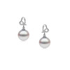 Boucles d'Oreilles Coeurs en Argent 925 et Perles de Culture Blanches - vue V1