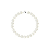 Bracelet Femme Perles de culture d'eau douce Blanches AA et Fermoir Or Blanc 750/1000