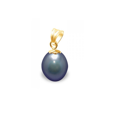 Pendentif Perle Noire et Cubic Zirconia BLUE PEARLS | MATY