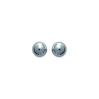 Puces d'oreilles Brillaxis boules argent 6mm