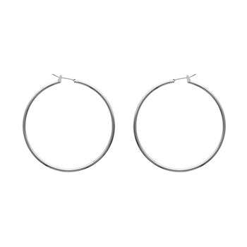Boucles d'oreilles Brillaxis argent 50mm
fil rond 2 mm