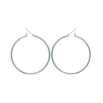 Boucles d'oreilles Brillaxis argent 50mm
fil rond 2 mm
